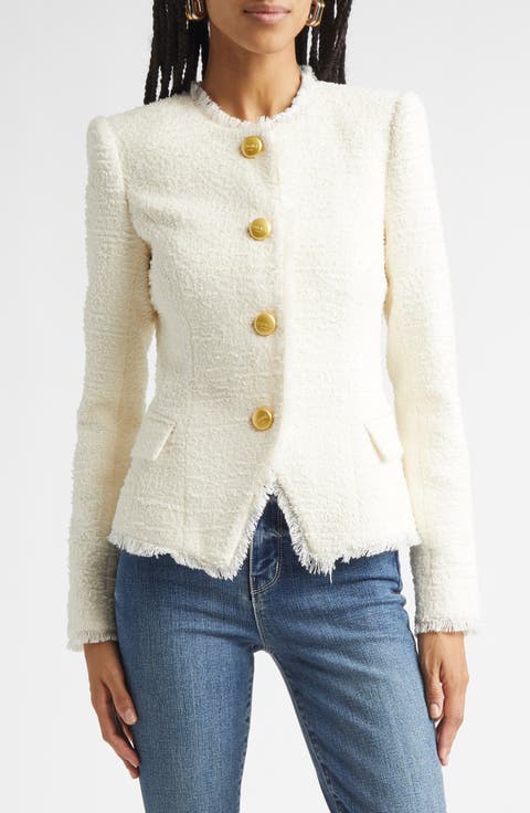 Nerina Fringe Bouclé Jacket
