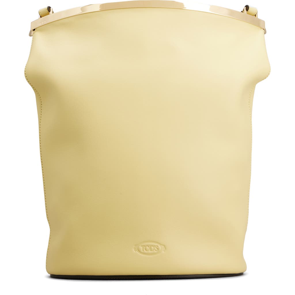 Tod's Small Leather Shoulder Bag In Flan