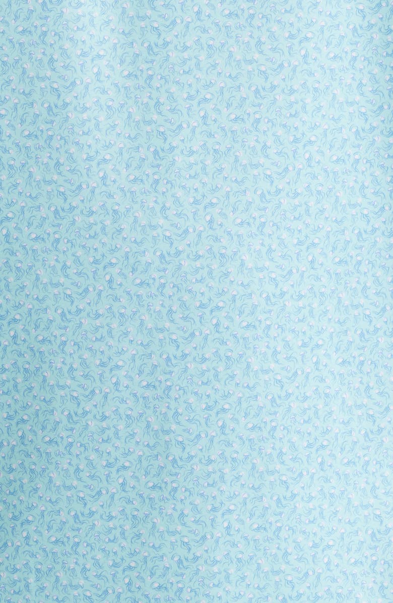 Peter Millar Jellyfish Print Performance Jersey Polo, Alternate, color, Clearwater