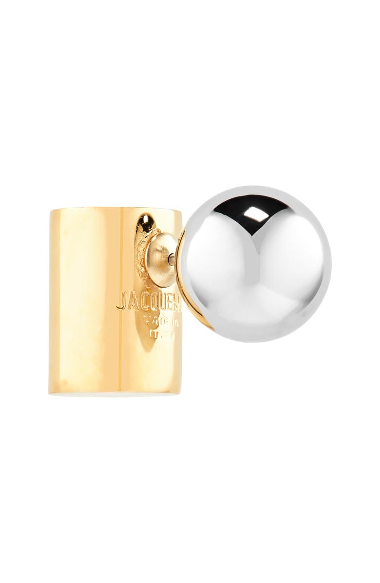 Jacquemus Les Boucles Perlina Mismatched Ear Jackets, Alternate, color,