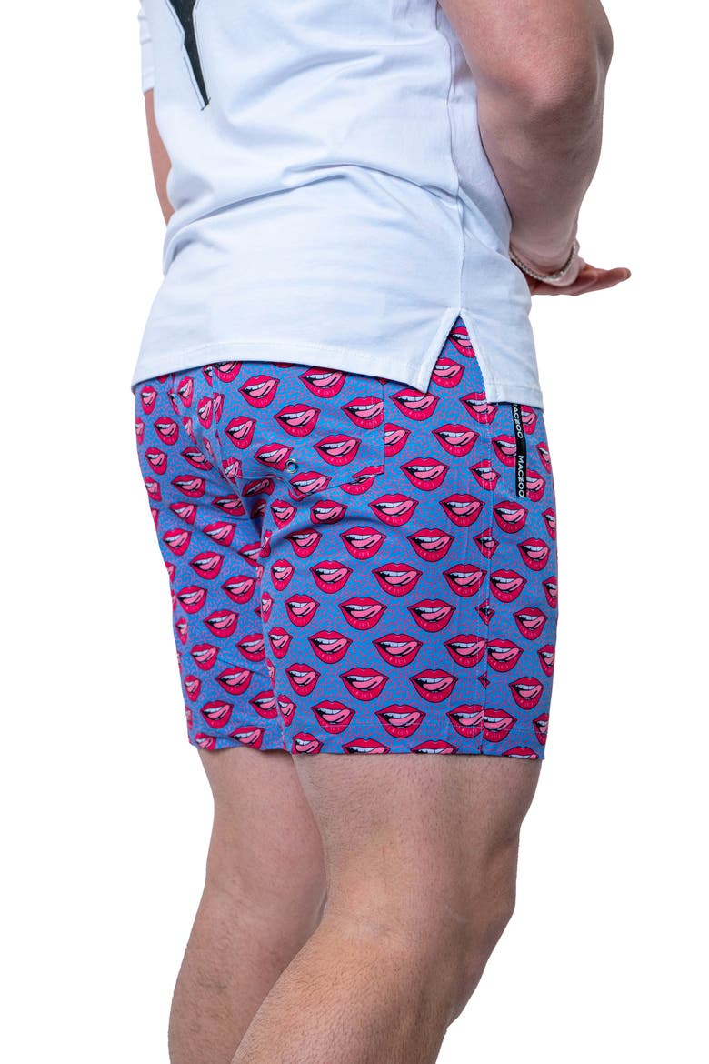 Swim Lion Redlips Swim Trunks, Alternate, color, BLUE