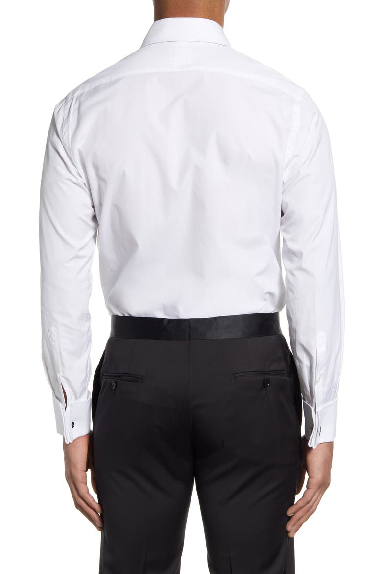 Slim Fit Tuxedo Shirt, Alternate, color, WHITE