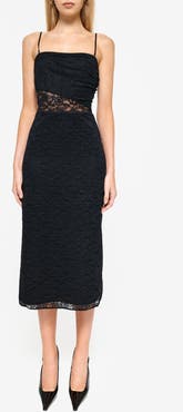 CAMI NYC Marseille Lace Sheath Midi Dress