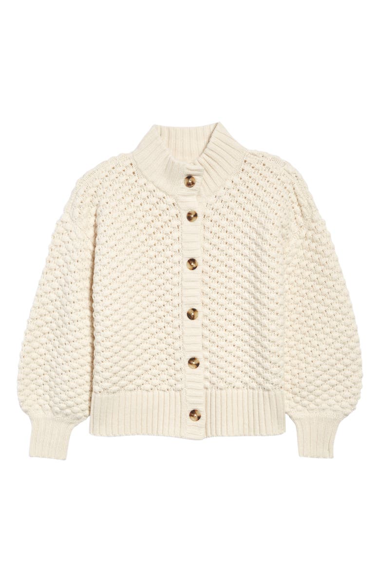Madewell Surrey Bobble Cardigan Sweater, Alternate, color,