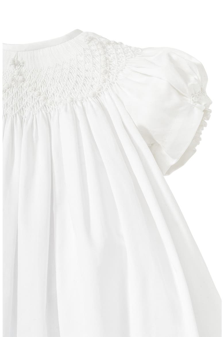 Caroline Christening Gown & Bonnet Set, Alternate, color, WHITE