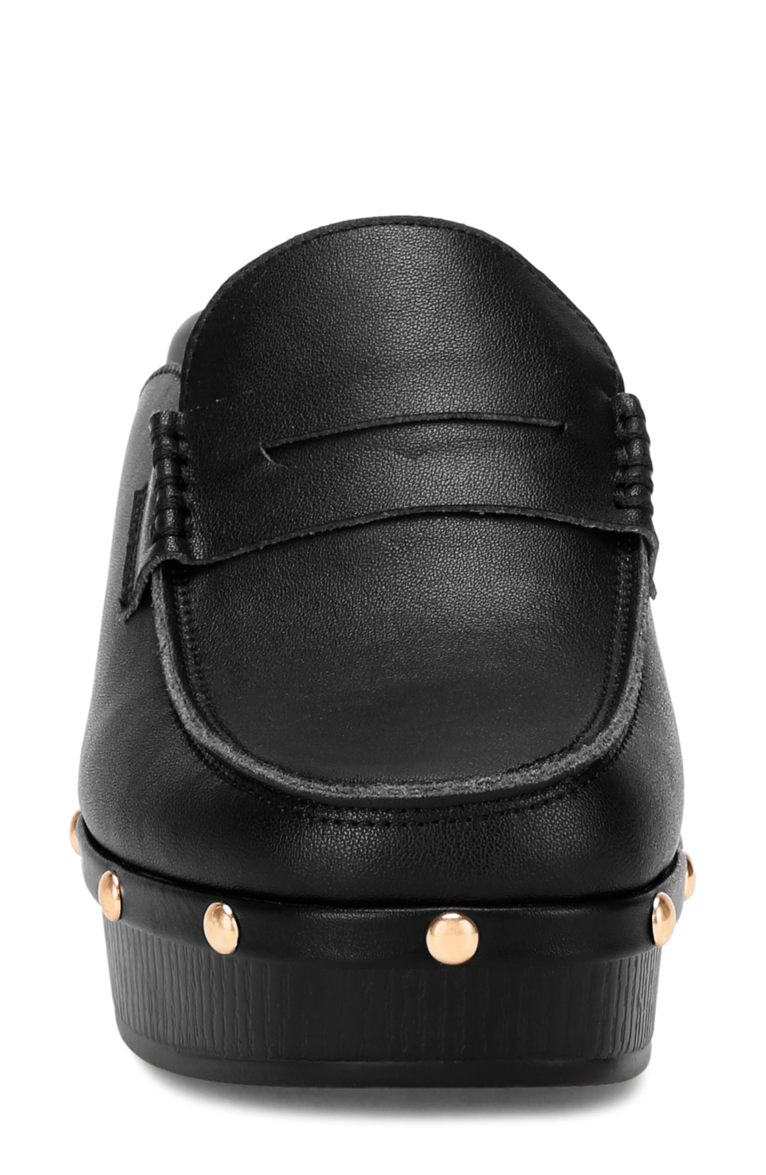 Lycra Stud Platform Mule, Alternate, color, BLACK
