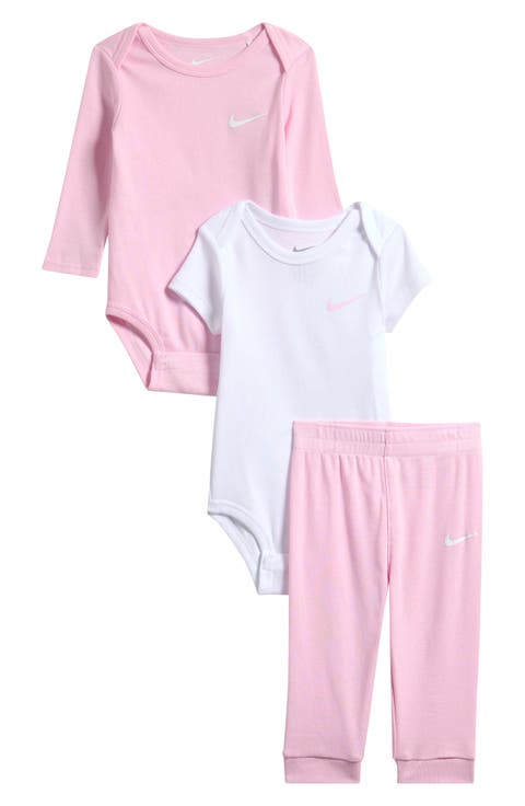 Solid 3-Piece Bodysuits & Joggers Set (Baby)