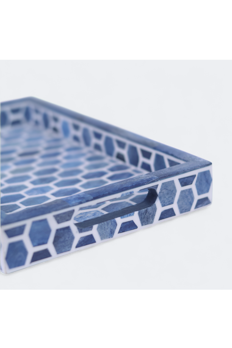 Gramercy Bone Inlay Tray & Coasters Gift Box Set, Alternate, color, Natural Bone