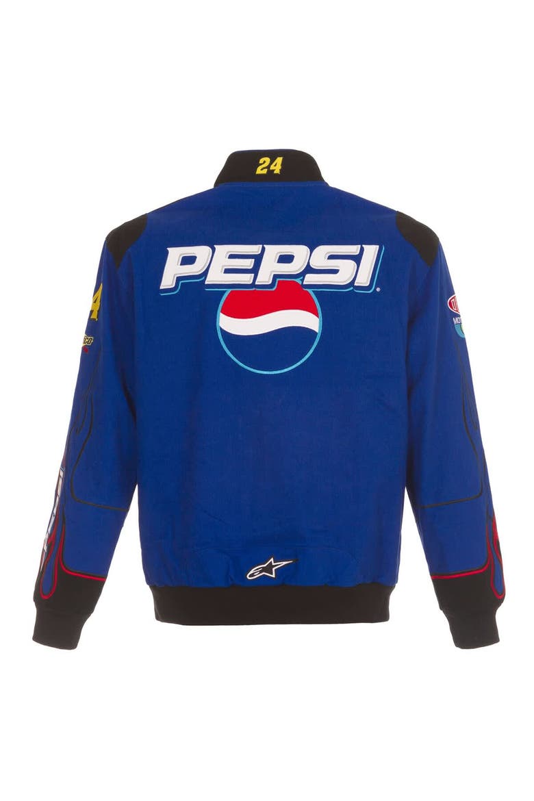 Men's JH Design  Royal Jeff Gordon Pepsi Full-Snap Twill Uniform Jacket, Alternate, color, Royal