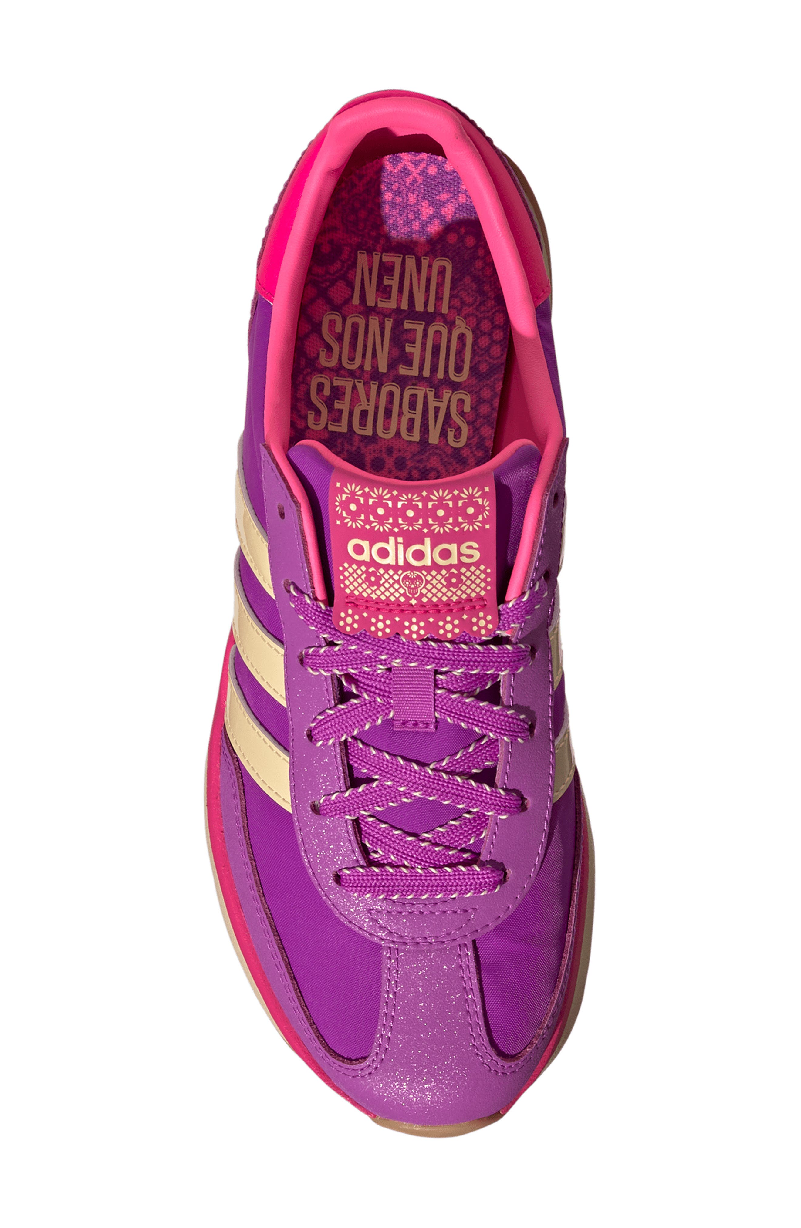 adidas Run 70s 2.0 Sneaker, Alternate, color, Purple Burst/ Orange/ Pink