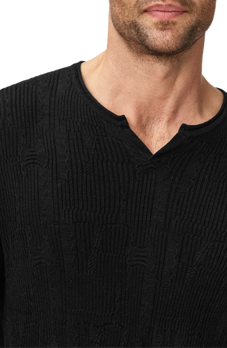 John Varvatos Vinny Broken Pattern Henley, Alternate, color,