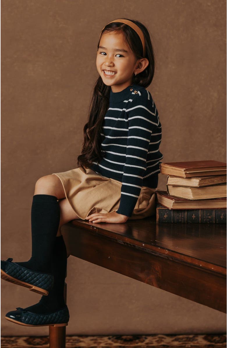 Hope & Henry Girls' Ponte Pleated Skort, Kids, Alternate, color, 