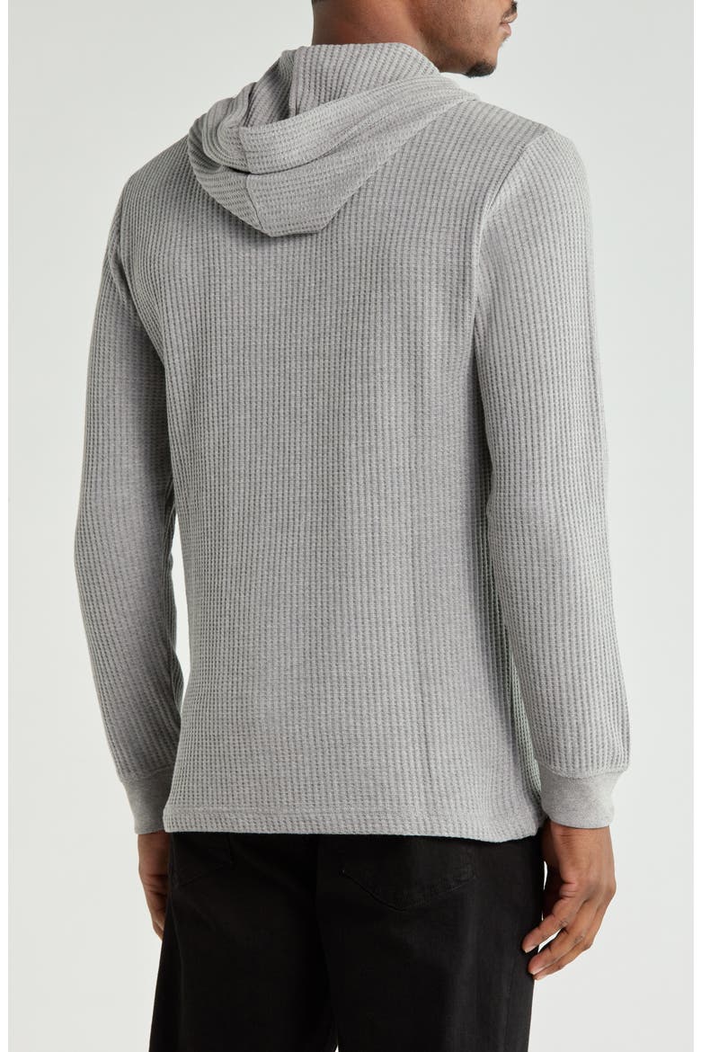 Dayshift Thermal Hooded Henley, Alternate, color, GREY HEATHER
