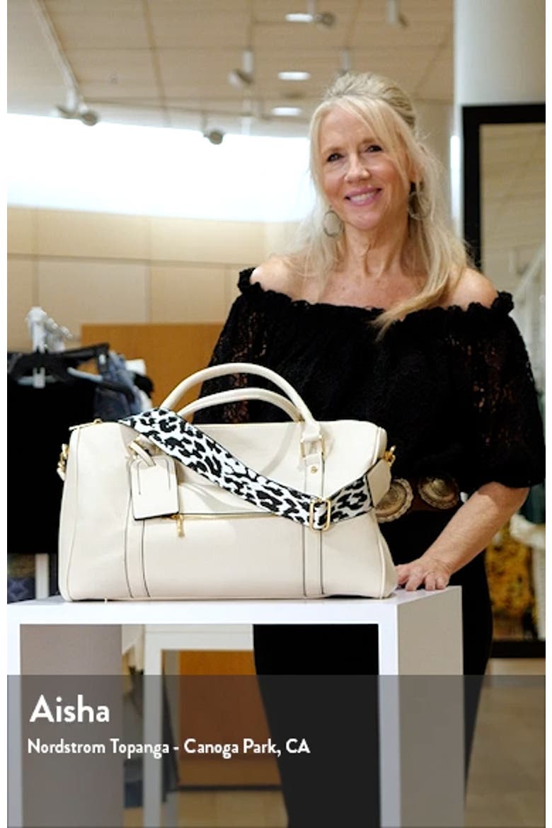 Amber Vegan Leather Overnight Duffle Bag video