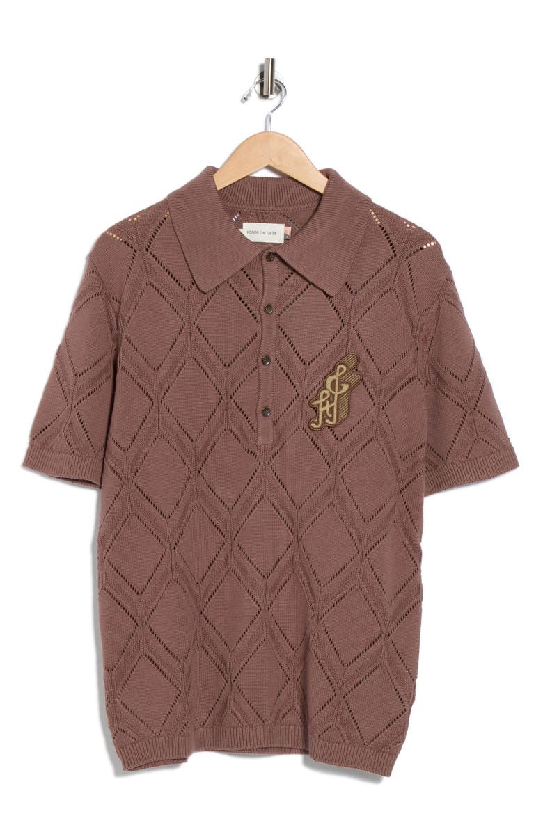 HONOR THE GIFT Diamond Knit Polo, Alternate, color, 