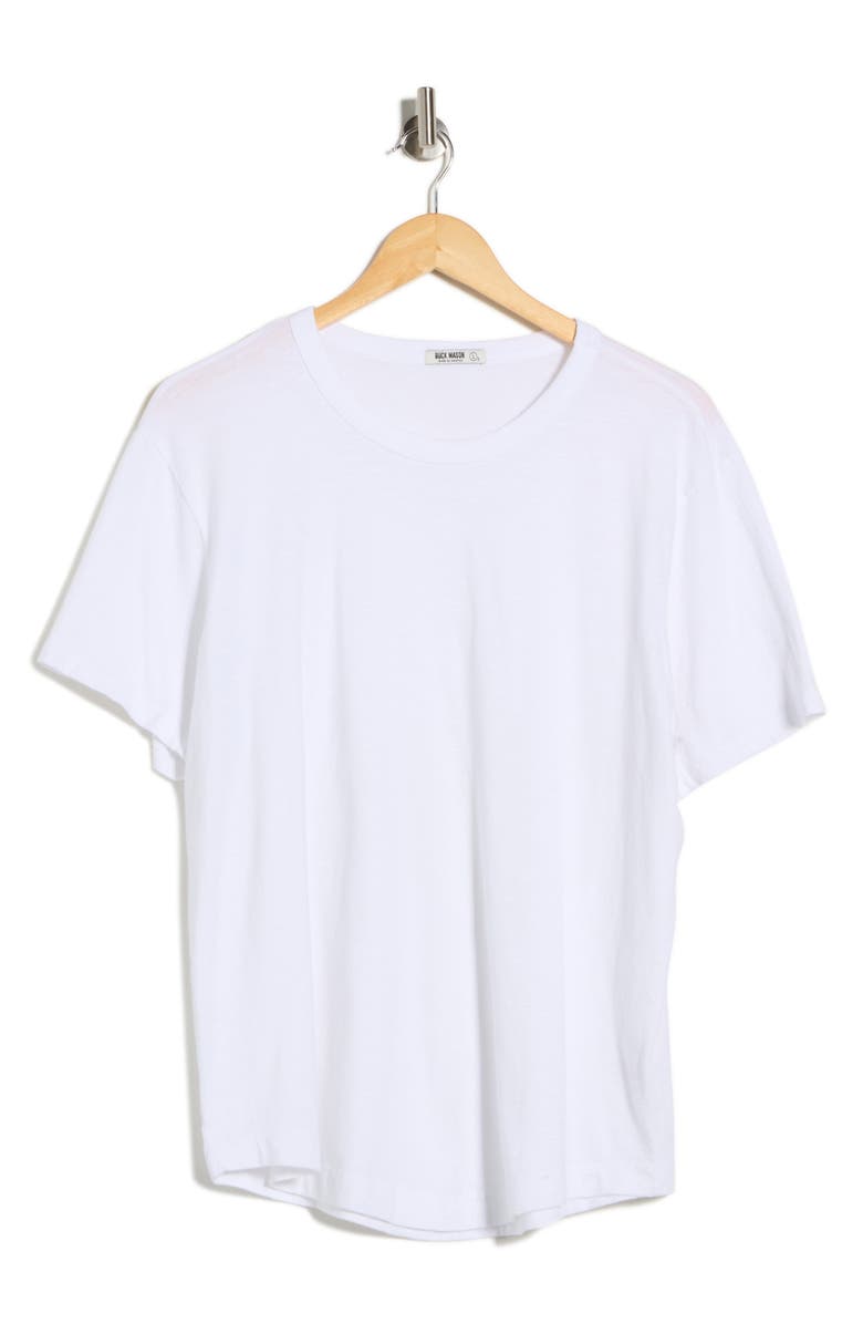 BUCK MASON Slub Cotton T-Shirt, Alternate, color, White