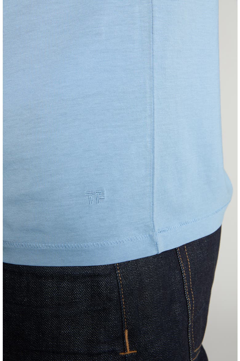 Short Sleeve Crewneck T-Shirt, Alternate, color, GLASS BLUE