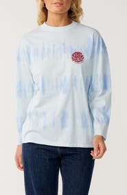 Rip Curl Tie Dyed Long Sleeve Graphic T-shirt