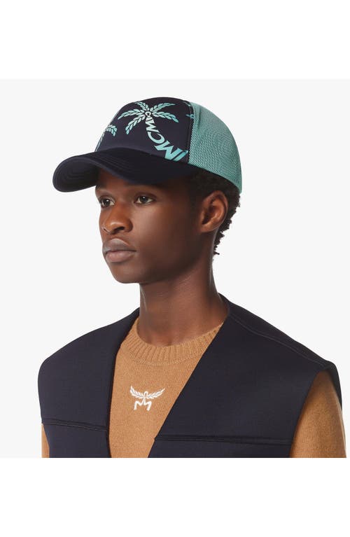 Mcm Mesh Cap In Palm Neoprene In Green