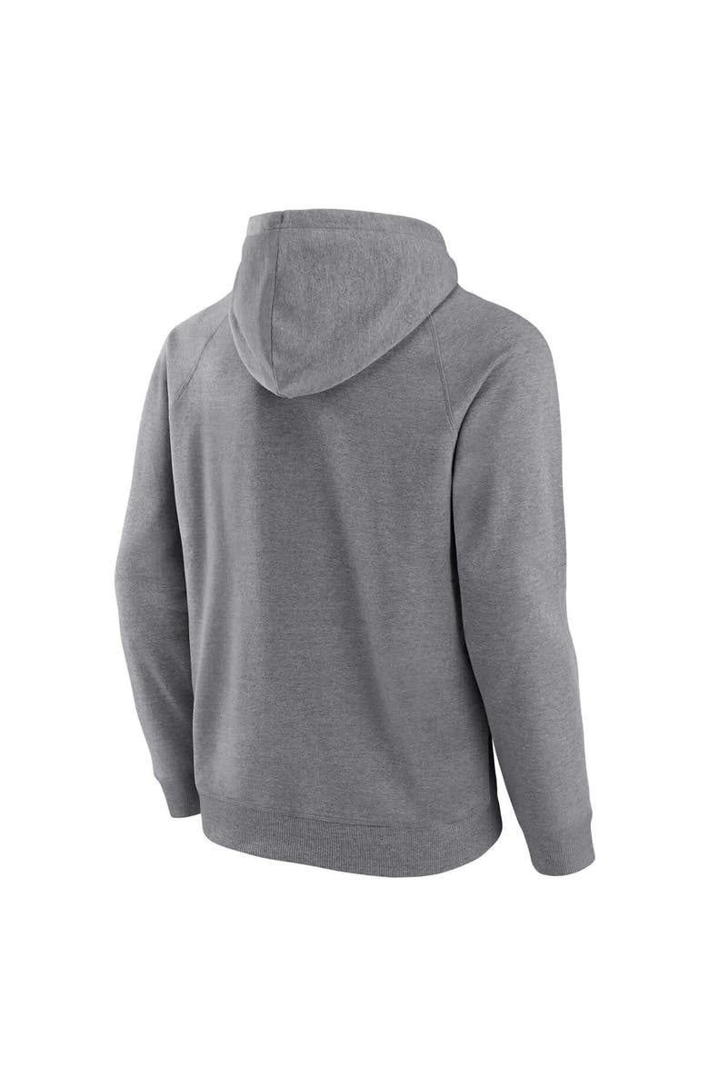 FANATICS Men's Fanatics Heather Gray Oklahoma Sooners True Classics On Deck Raglan Fleece Pullover Hoodie, Alternate, color, Heather Gray