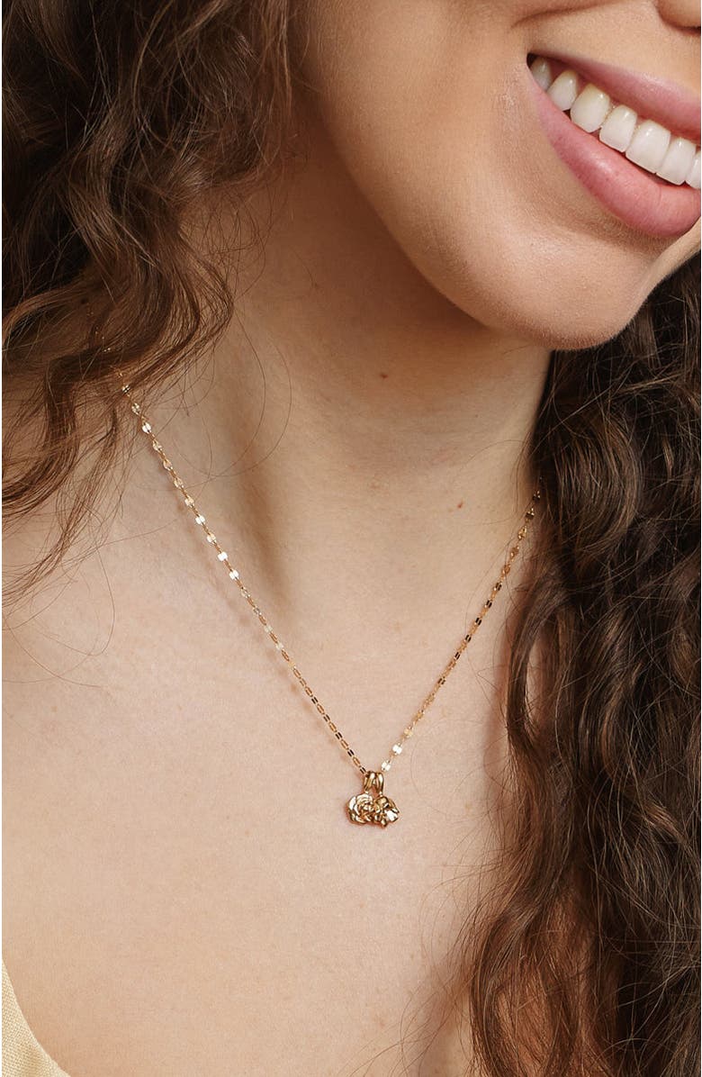 MADE BY MARY September Birth Flower Charm, Alternate, color, Silver