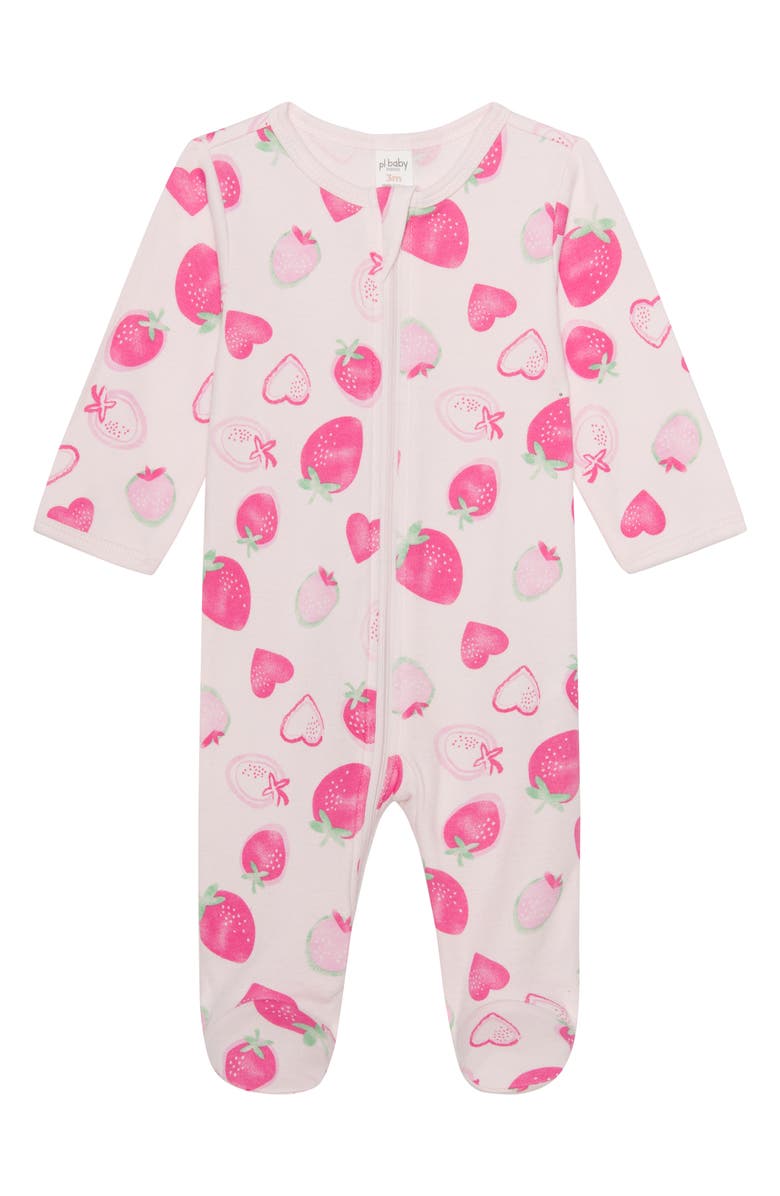 PL Baby by Petit Lem 2-Pack Zip Footies, Alternate, color, 