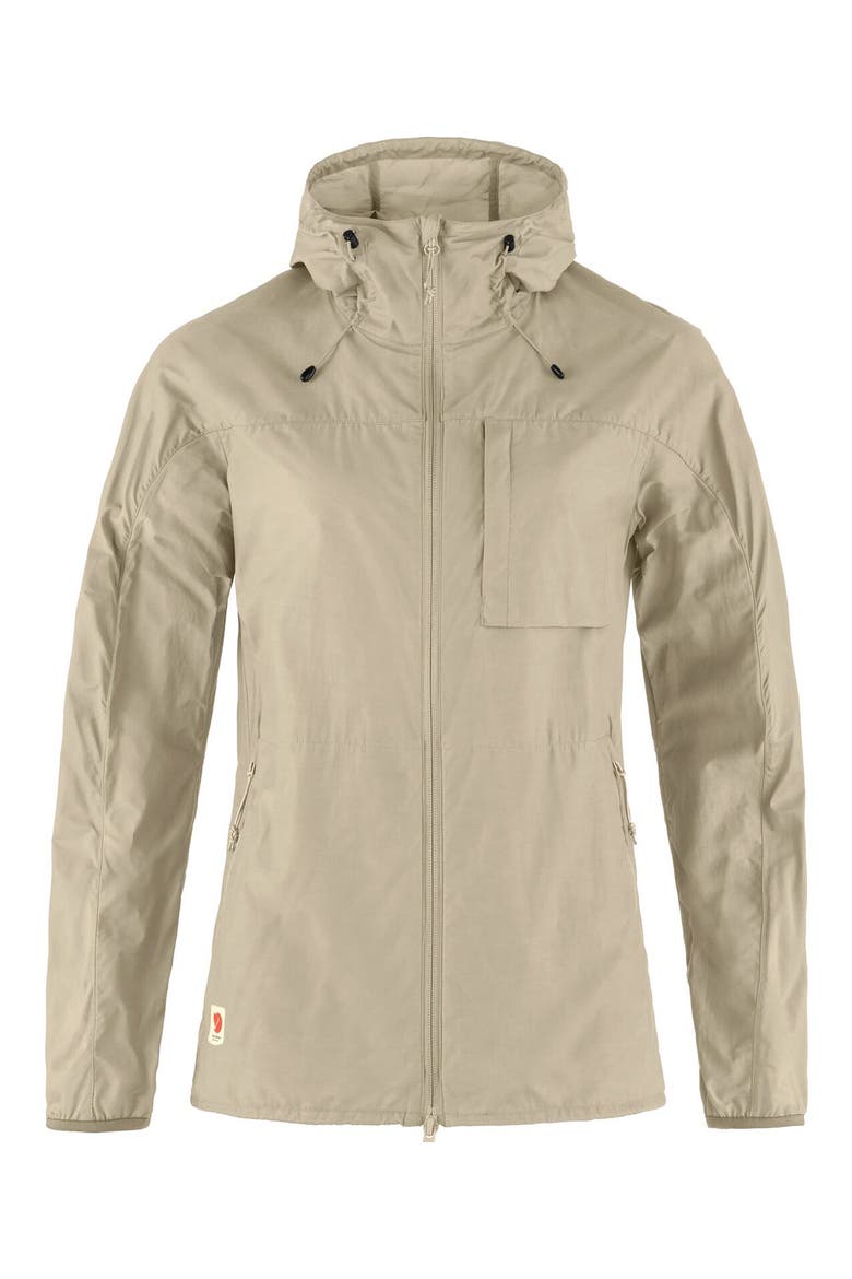 High Coast Hooded Wind Jacket, Main, color, FOSSIL