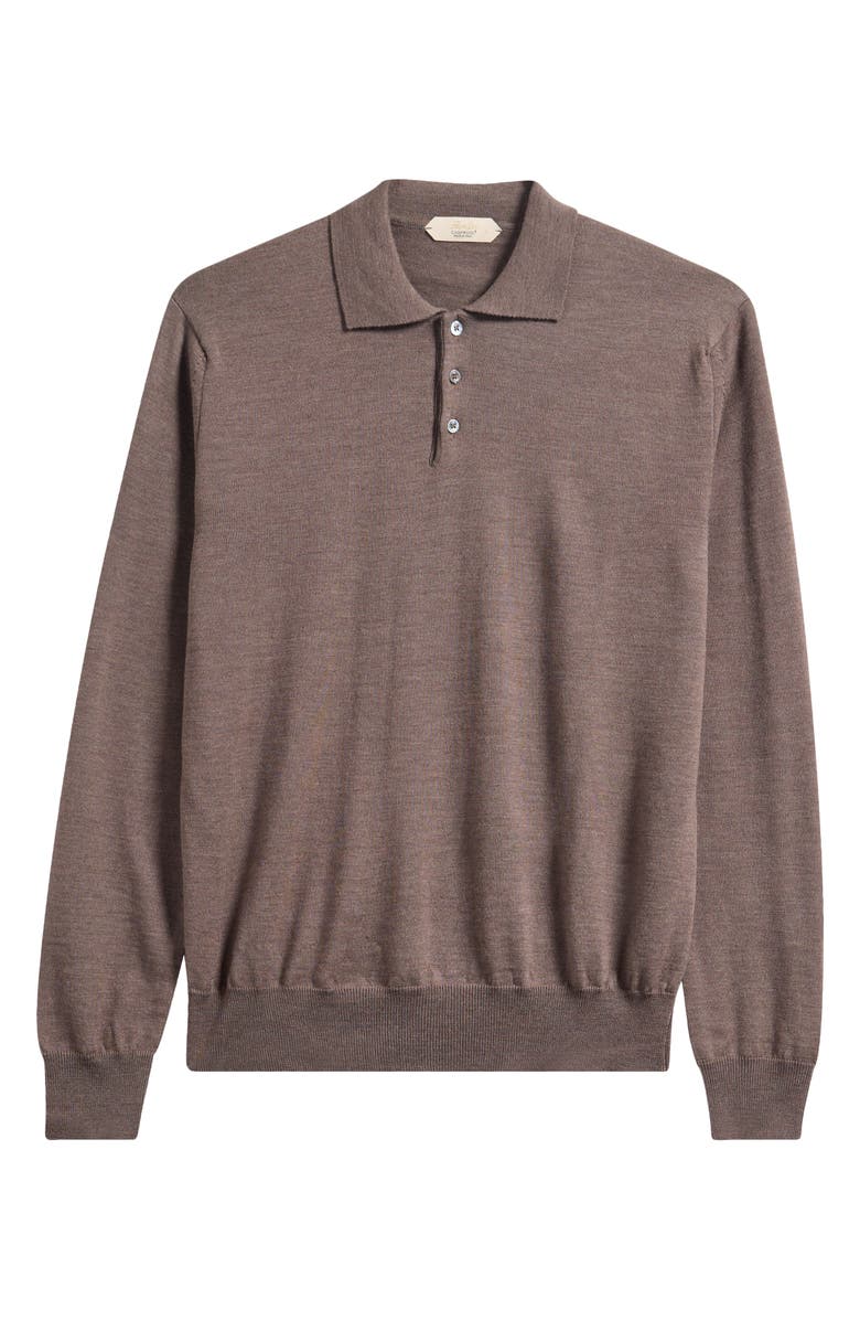 Aurélien Long Sleeve Cashwool<sup>®</sup> Polo Sweater, Alternate, color, Ash Grey
