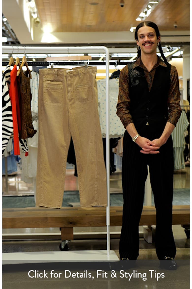 Evie High Front Patch Ankle Barrel Leg Jeans video