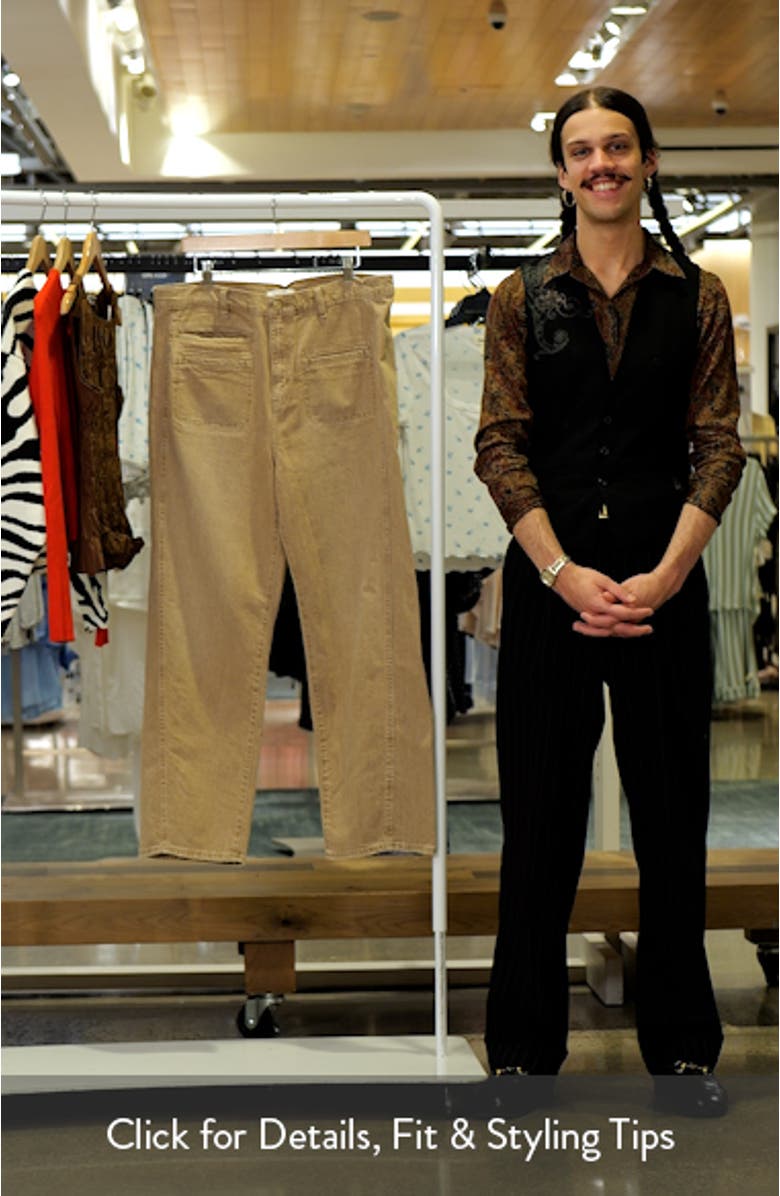 Evie High Front Patch Ankle Barrel Leg Jeans, sales video thumbnail