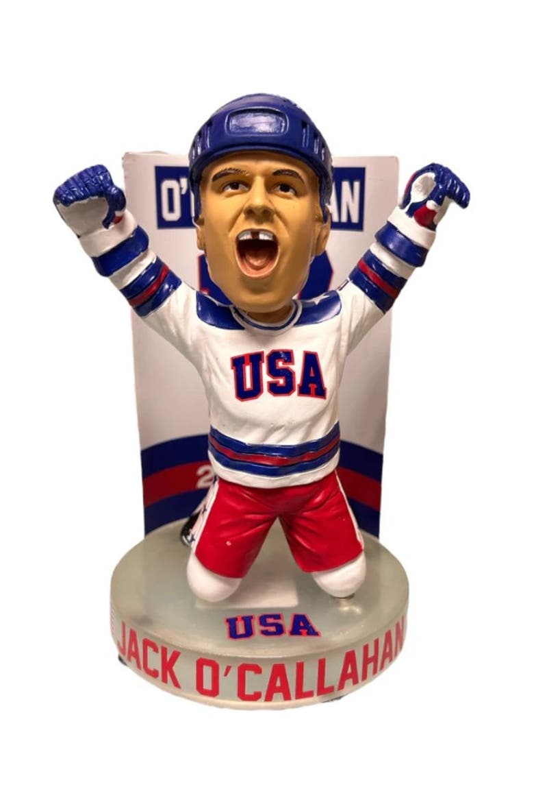 Jack O'Callahan (Miracle On Ice) 1980 Gold Metal 6" Bobblehead, Main, color, Multi-Color