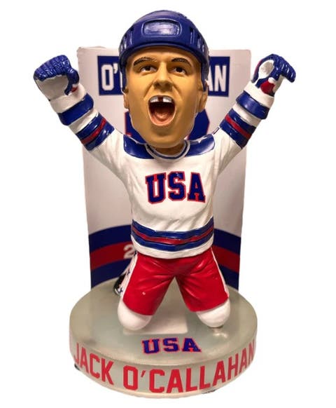 Jack O'Callahan (Miracle On Ice) 1980 Gold Metal 6" Bobblehead
