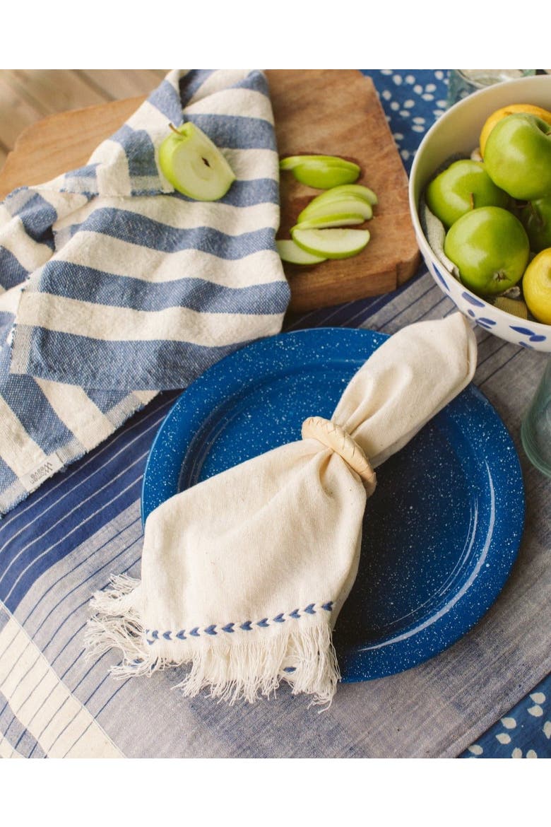 Braid Detail Napkin - Set of 2, Alternate, color, Chambray