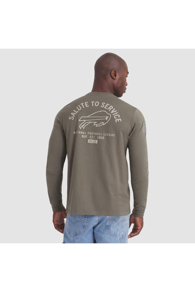 Men's Nike Olive Buffalo Bills 2025 Salute to Service Sideline Long Sleeve T-Shirt, Alternate, color, Olive