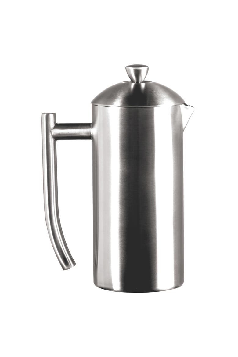 Brushed 18/10 Stainless Steel French Press Coffee Maker, 17-ounce, Main, color, Silver