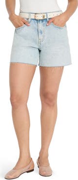 Good American Good Everyday Mid Thigh Denim Cutoff Shorts