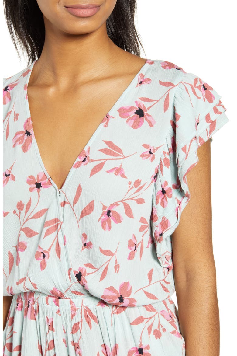 Ruffled Up Romper, Alternate, color, BEACH GLASS
