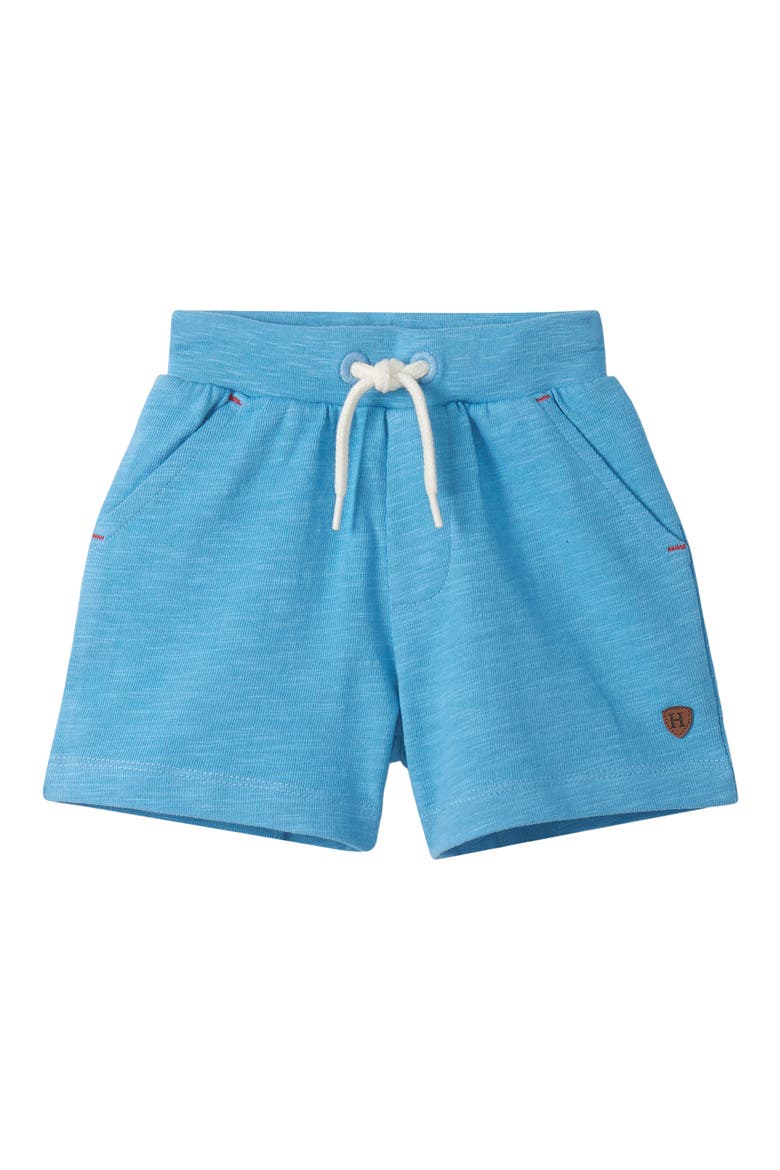 Kids' Slub Cotton Knit Drawstring Shorts, Main, color, NIAGARA