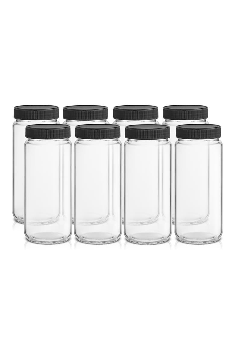 Set of 6 Reusable Glass Beverage Bottles - 16 oz., Alternate, color, CLEAR