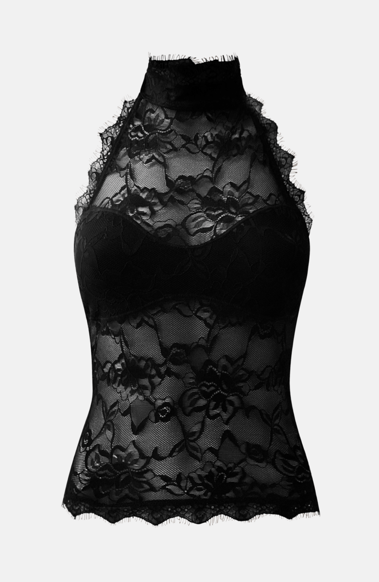 OW Collection SELAH Lace Top, Alternate, color, Black