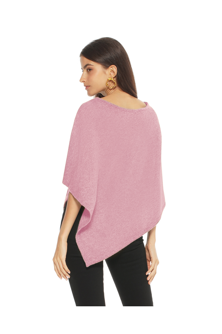 Pure Cashmere Capelet Poncho, Alternate, color, Baby Pink