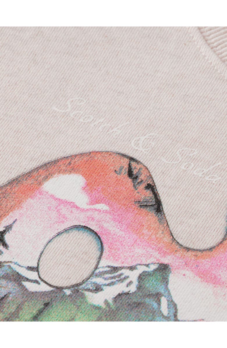 Scotch & Soda Kids' Relaxed Fit Cotton Crewneck Sweatshirt, Alternate, color, Eggnog