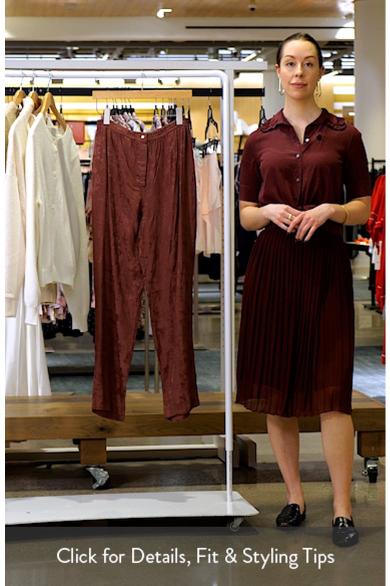 Jacquard Satin Pajama Pants video