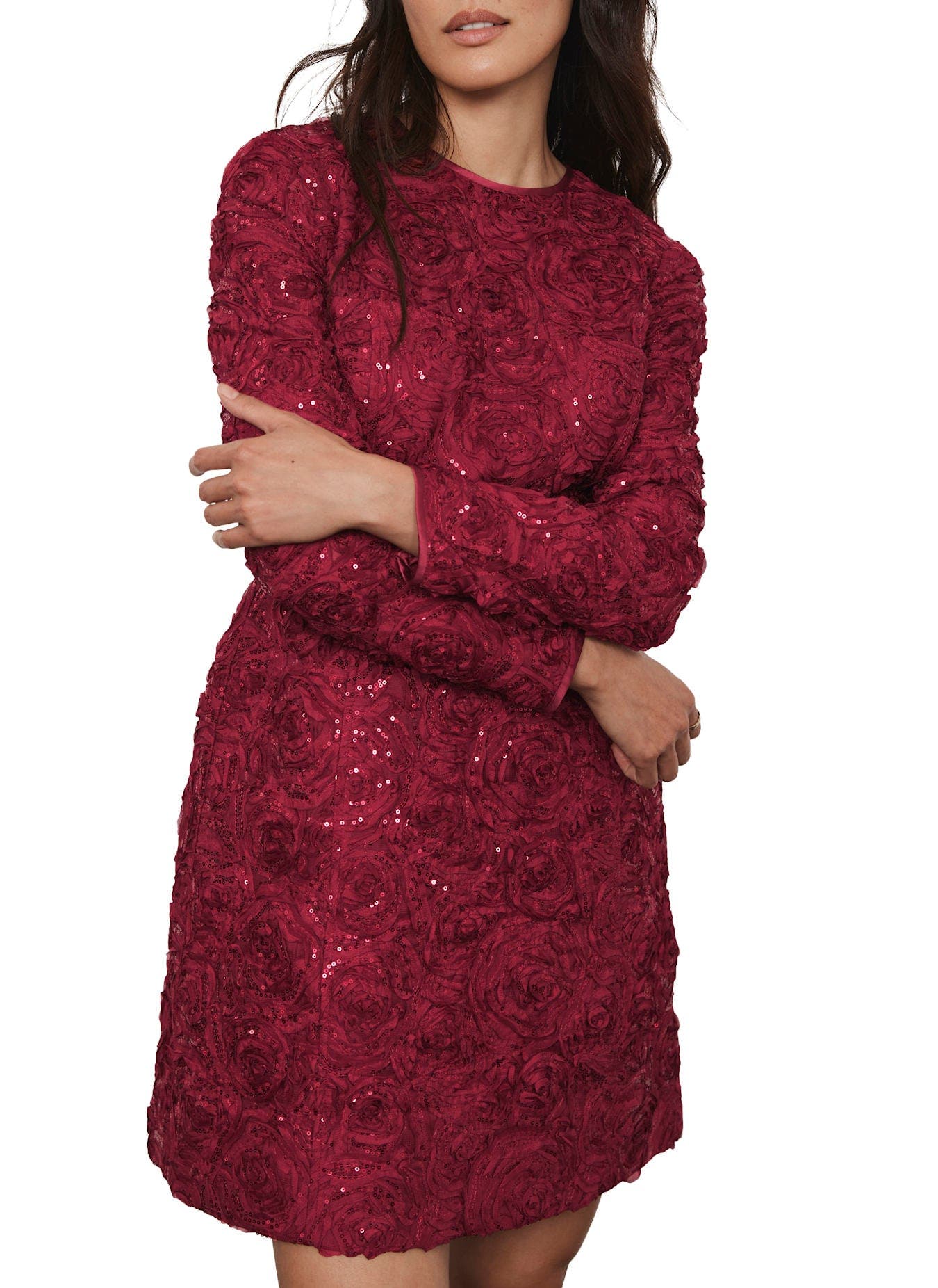 Sequin Lace Mini Dress - image 2