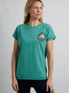 Weird Fish Sunset Summit Back Print Graphic T-Shirt
