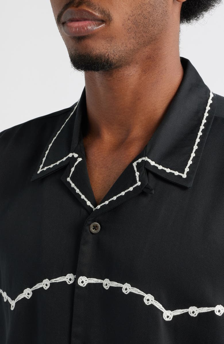 PacSun Oversize Western Camp Shirt, Alternate, color,