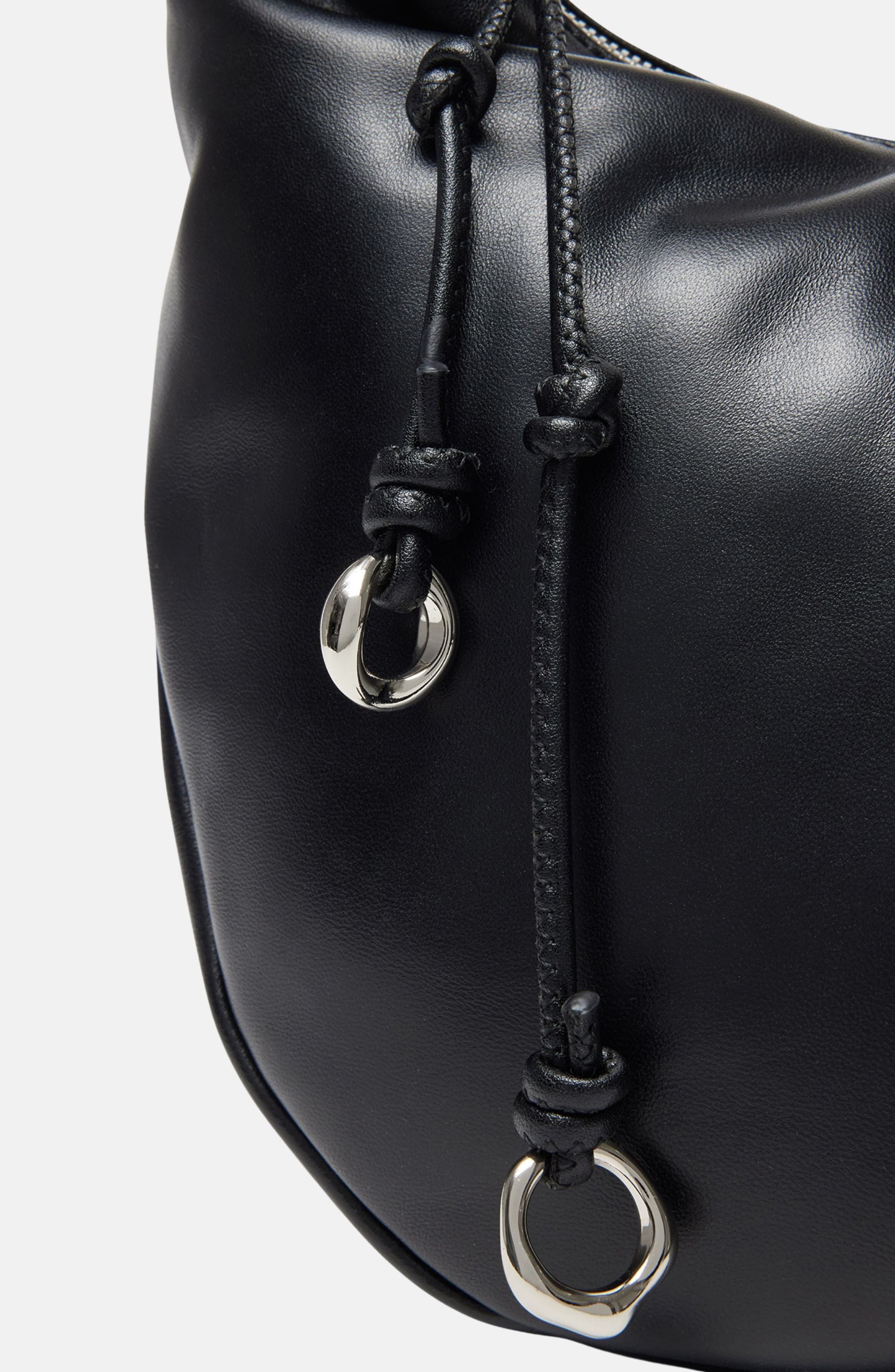 Oryany Becca Leather Shoulder Bag, Alternate, color, Black