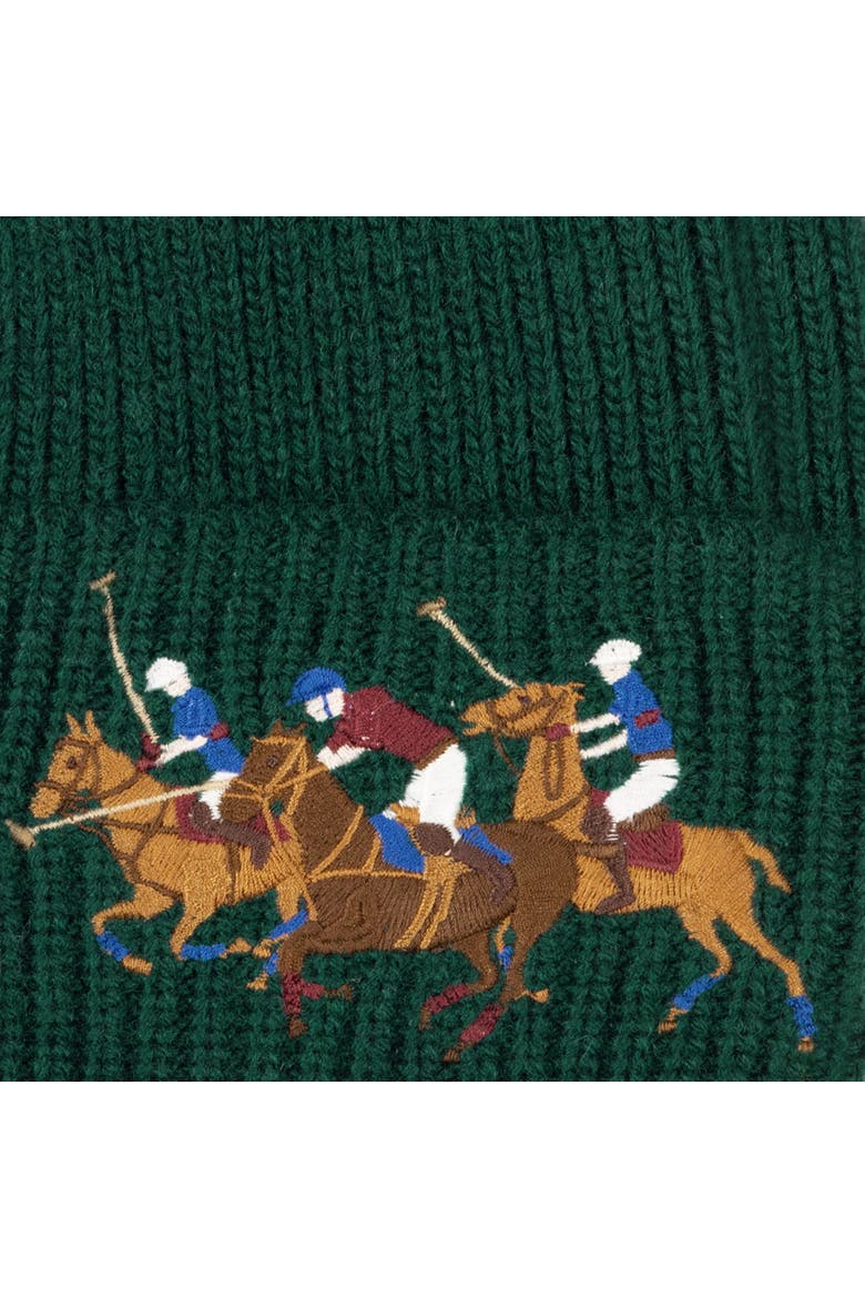 Polo Match Beanie, Alternate, color, Moss Agate