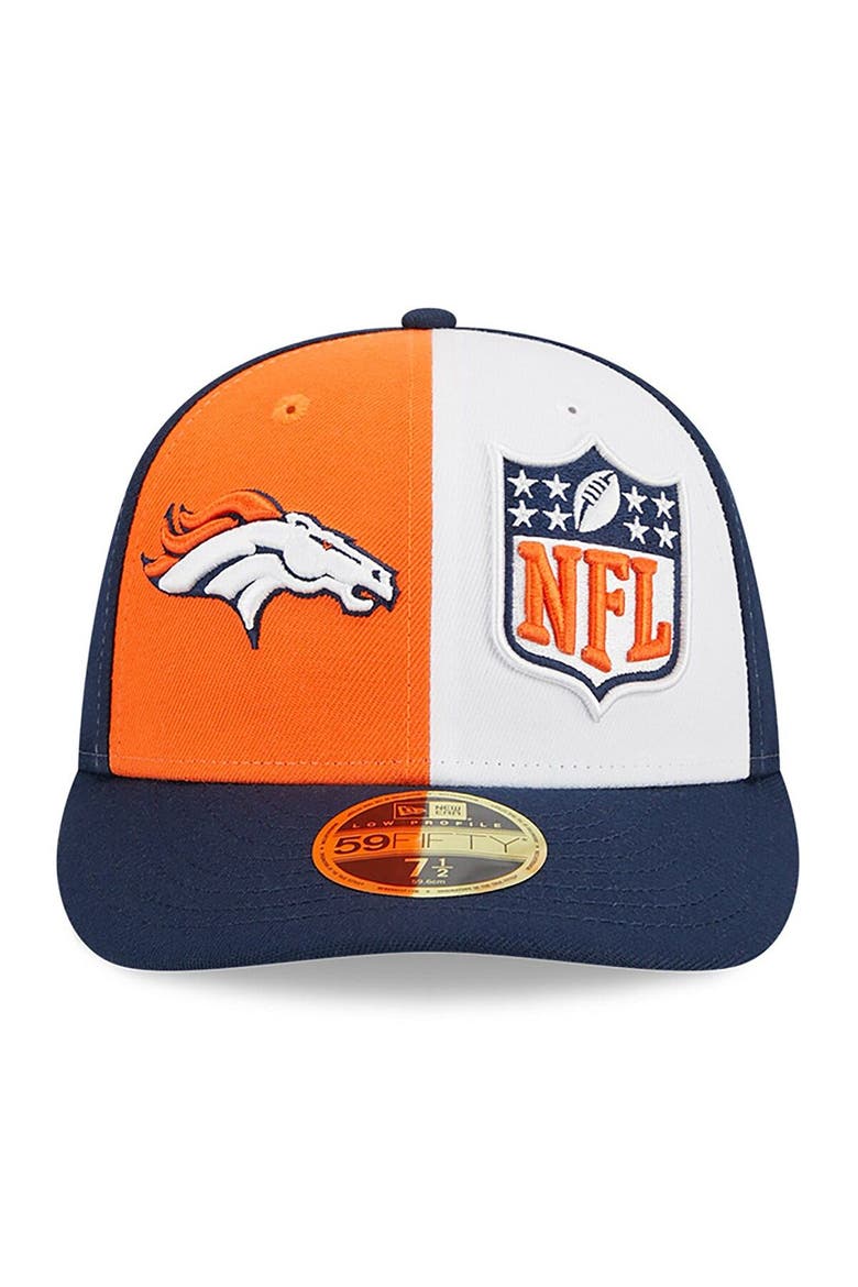 Men's New Era  Orange/Navy Denver Broncos 2023 Sideline Low Profile 59FIFTY Fitted Hat, Alternate, color, Orange