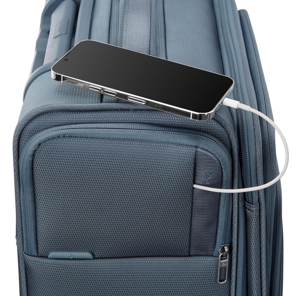 Samsonite UpLIFT 3-Piece Set (CO/MD/LG) Lightweight Softside Expandable Luggage, Alternate, color, Elemental Blue